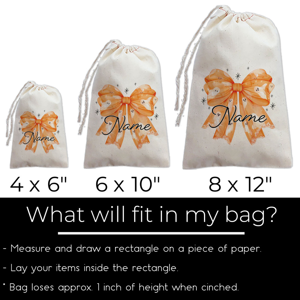 Ghostly Bows Trick or Treat Bags