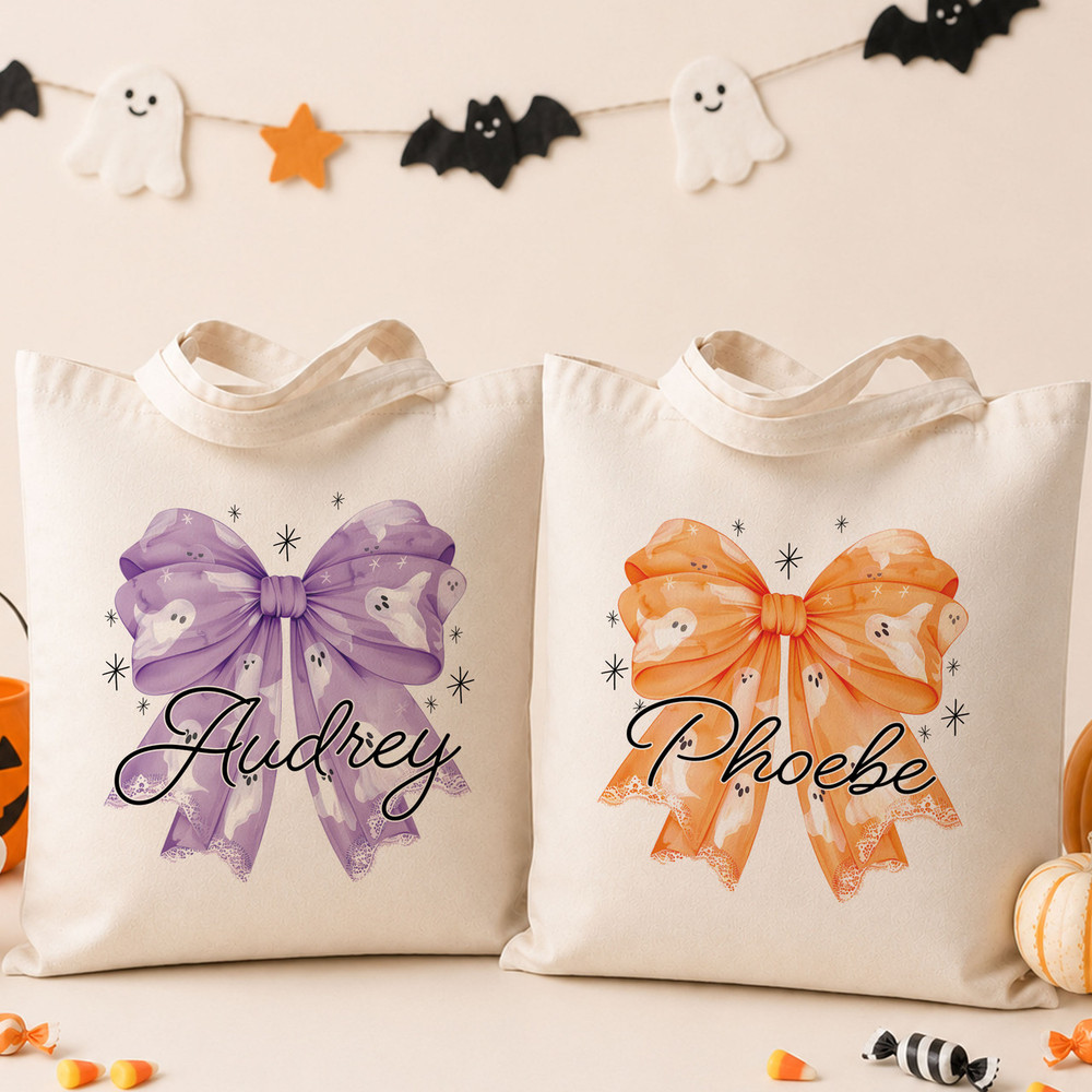 Ghostly Bows Favor Bag