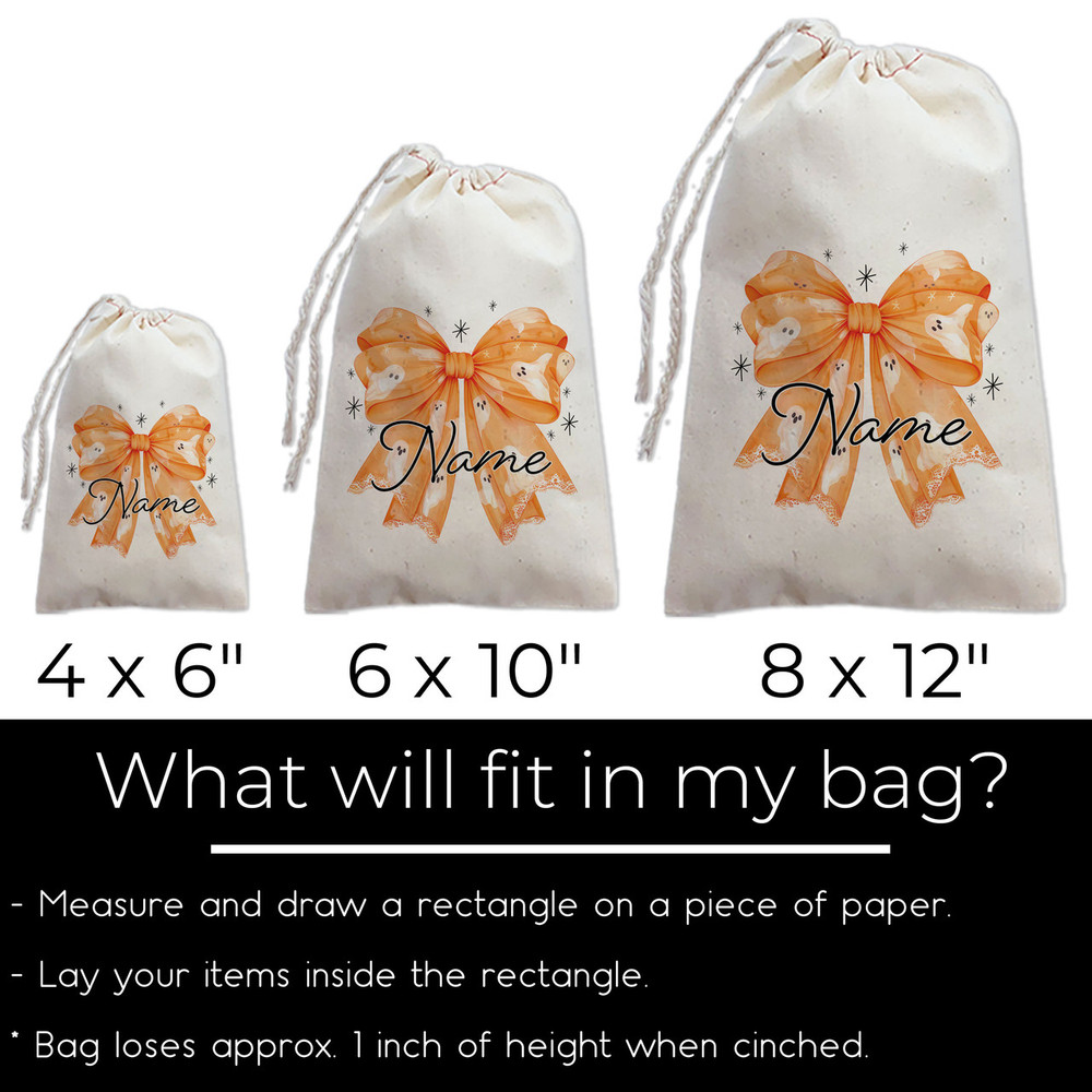 Ghostly Bows Favor Bag