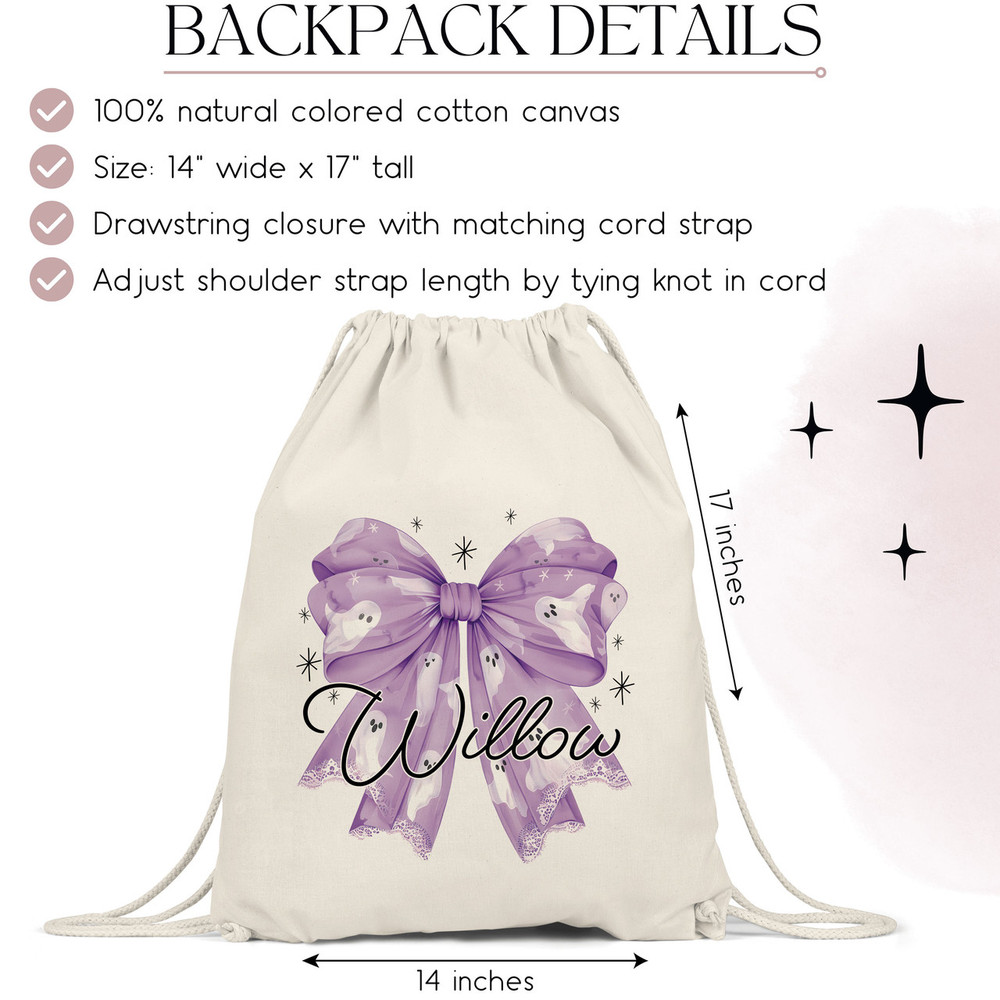 Ghostly Bows Favor Bag