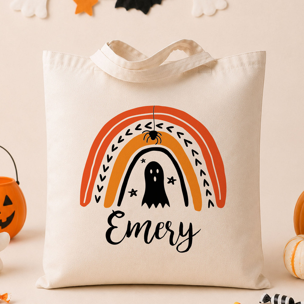Mod Rainbow Halloween Favor Bag