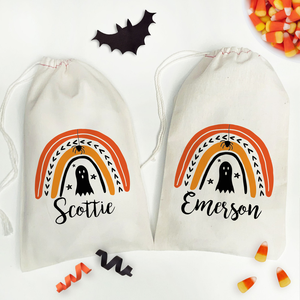 Mod Rainbow Halloween Favor Bag