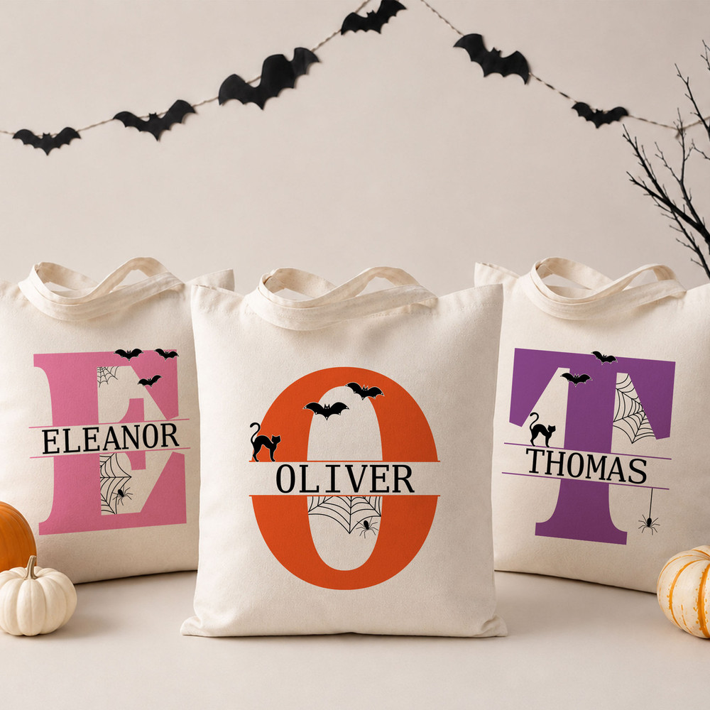Halloween Monogram Favor Bag