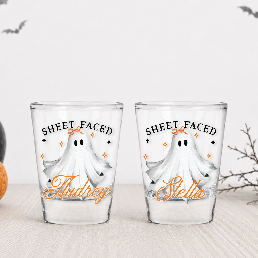 Sheet Faced Ghost Shot Glasses