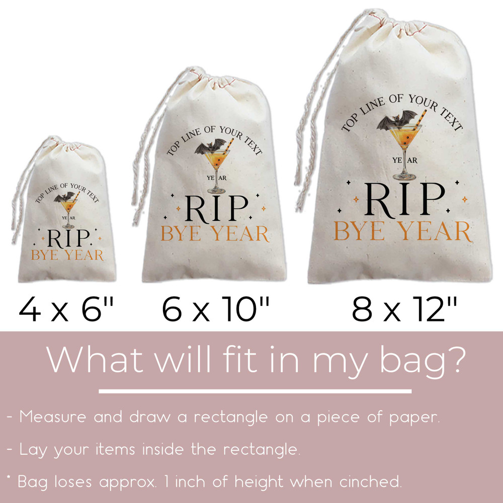 RIP Birthday Cocktail Favor Bags