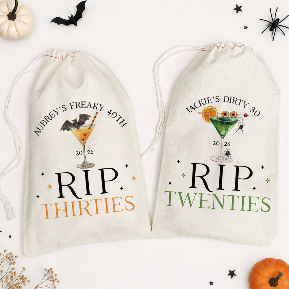 RIP Birthday Cocktail Favor Bags