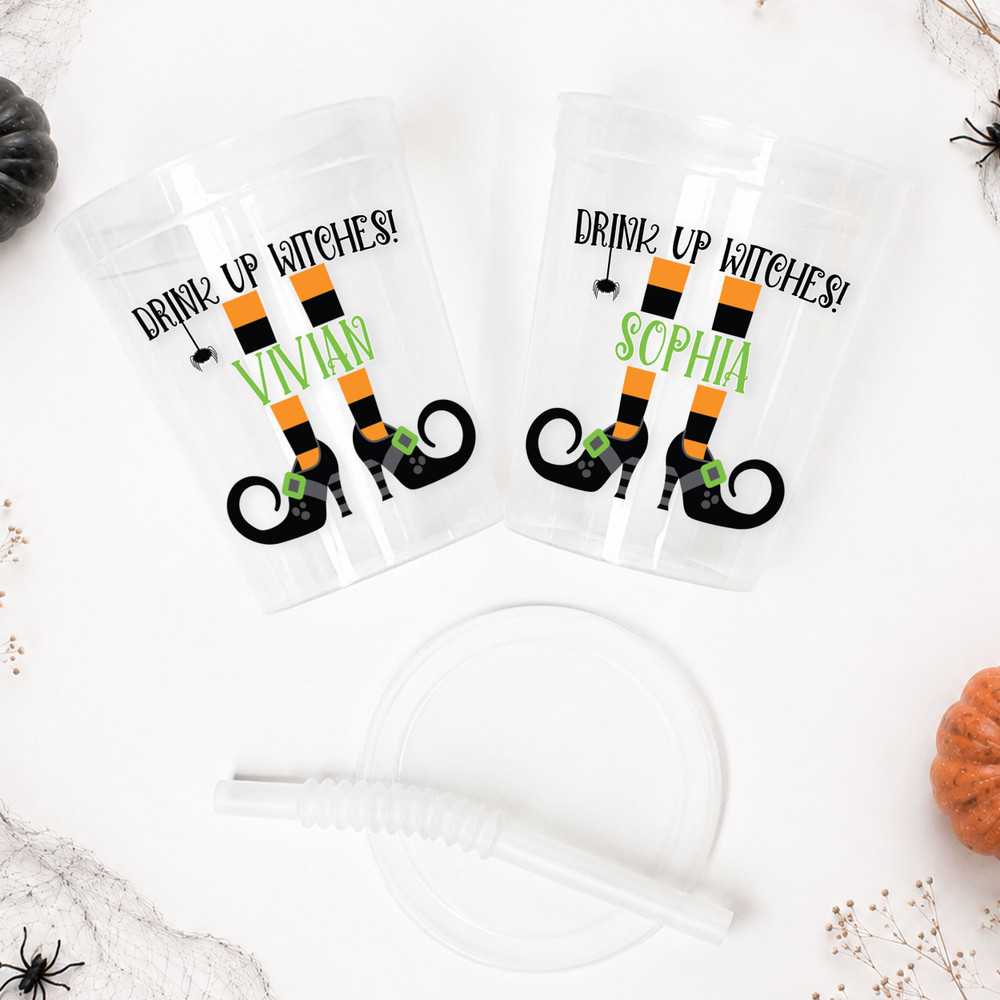 Drink Up Witches Feet 16oz Clear Cups