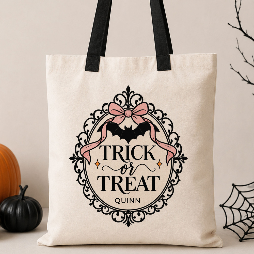 Vintage Frame Halloween Trick or Treat Bags
