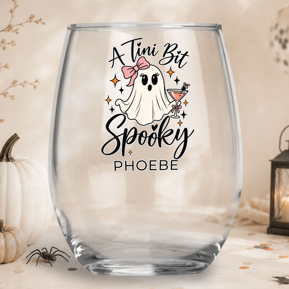 Ghostly Gals Shatterproof Wine Glass