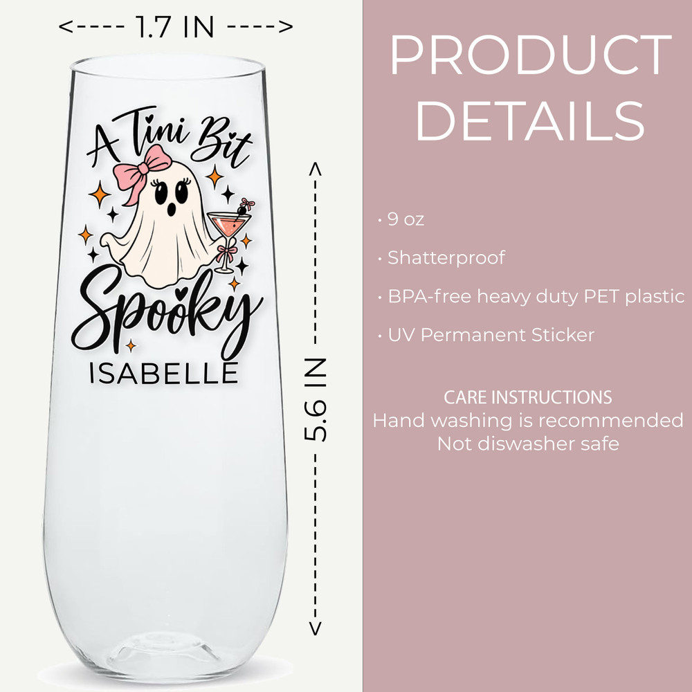 Ghostly Gals Champagne Flute