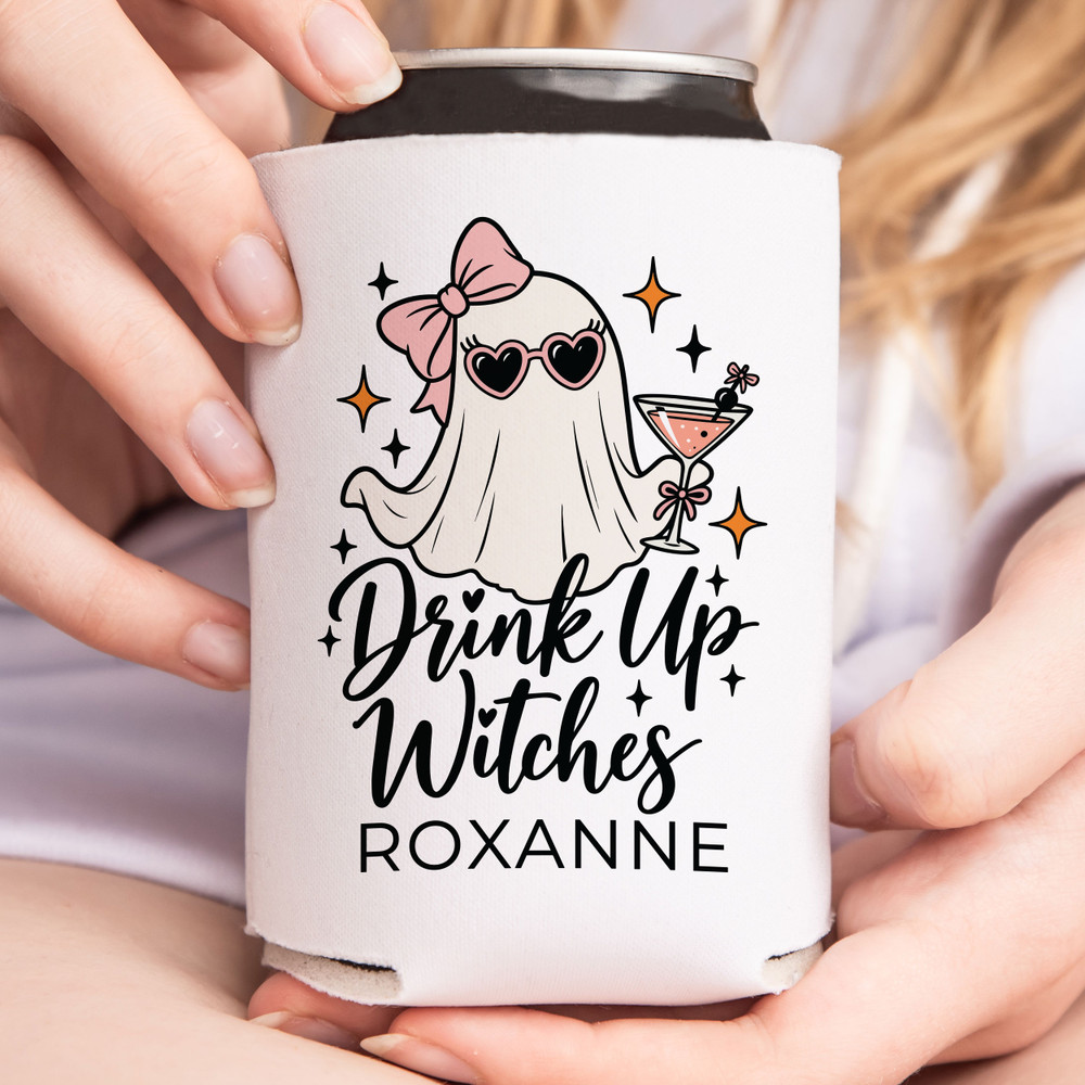Ghosty Gals Halloween Can Coolers