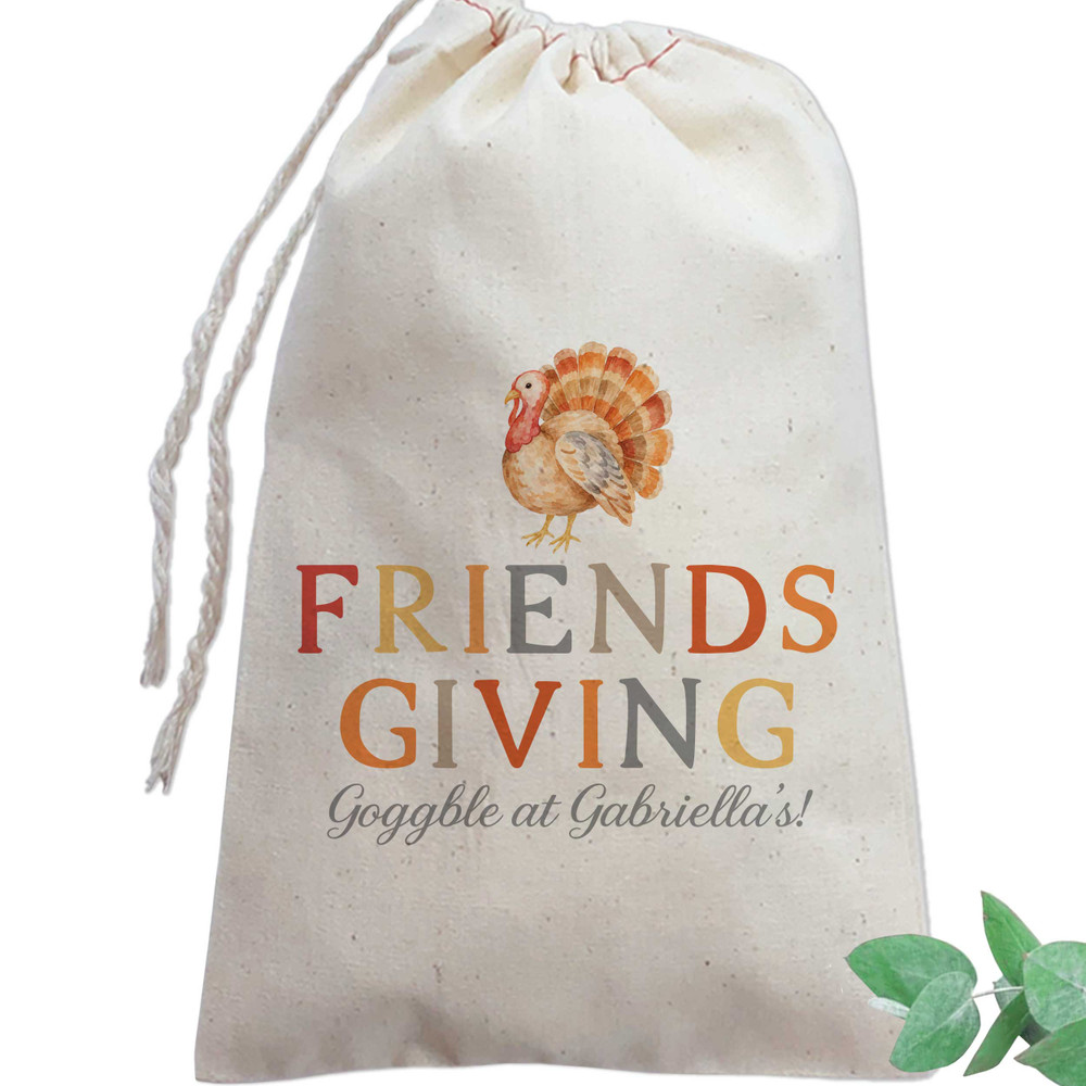 Turkey Time Friendsgiving Favor Bags