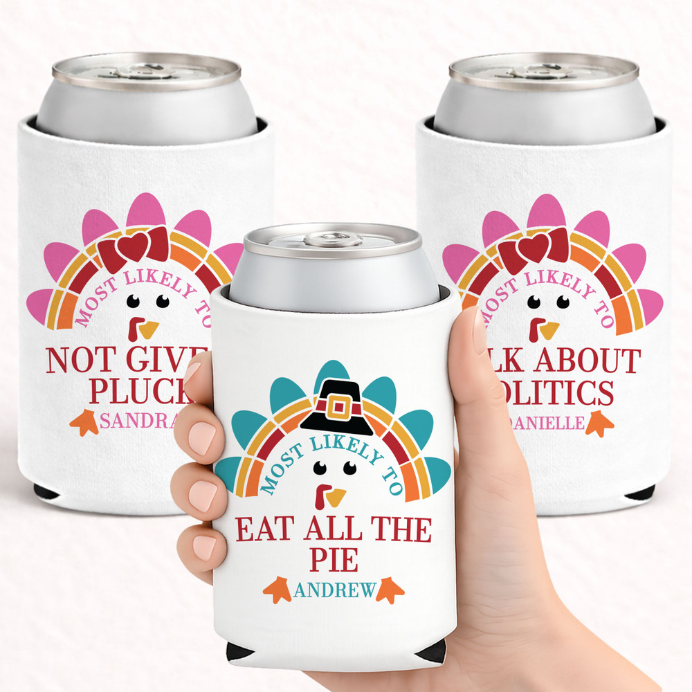 Most Likely to Turkey Can Coolers