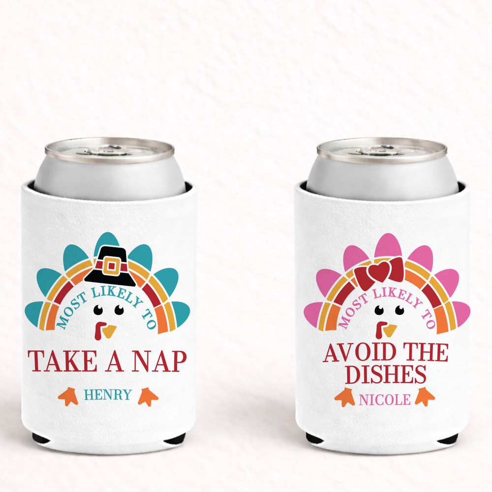 Most Likely to Turkey Can Coolers