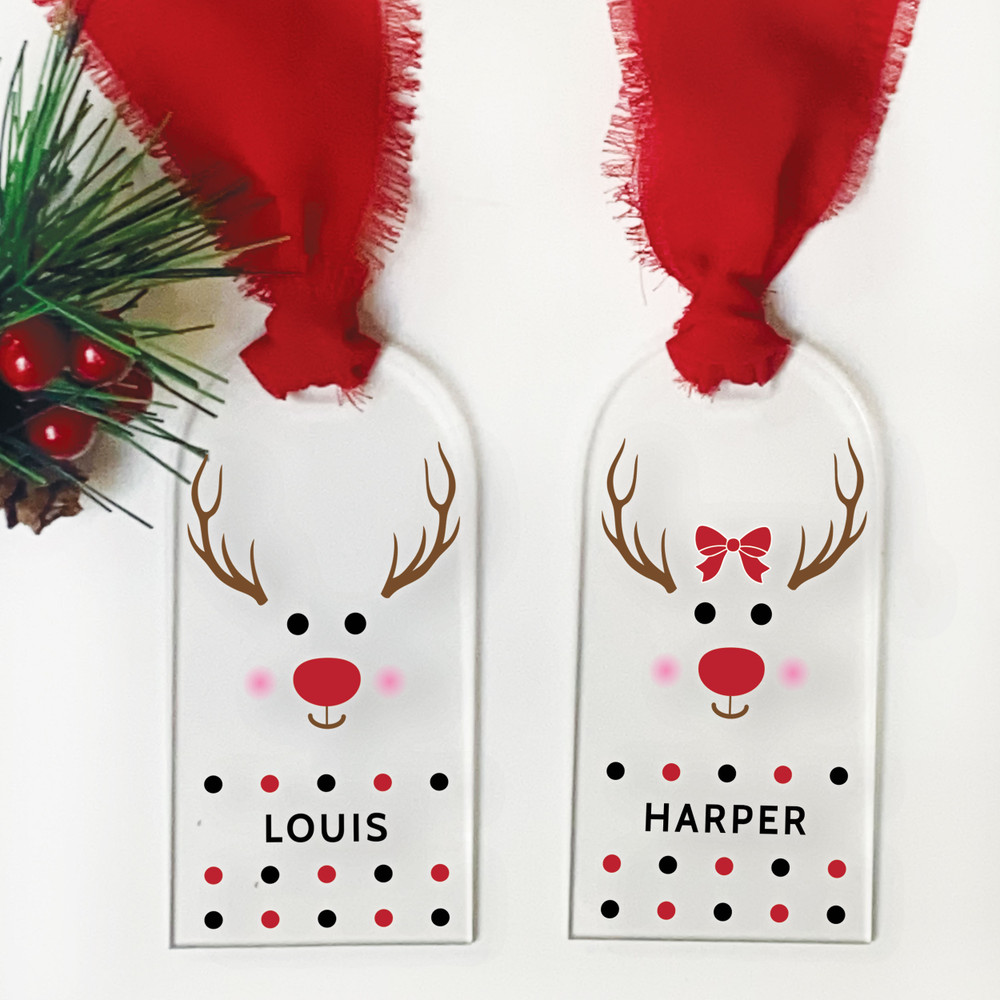 Reindeer Stocking or Gift Tag