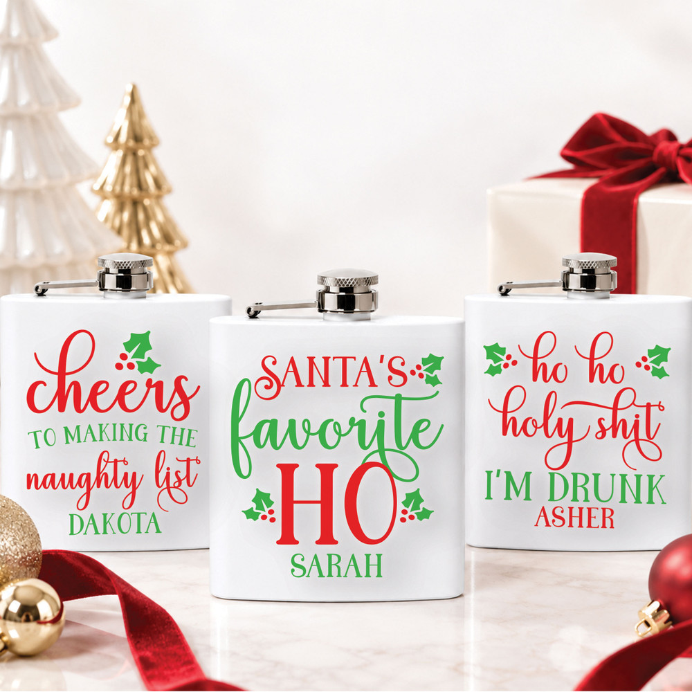 Naughty Christmas Flasks
