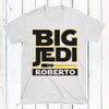 Big Jedi Boys Shirt with Yellow Big Jedi Design - Custom Jedi Outfits for Children - Customized Toddler Boys Clothing - Jedi Shirt with Name for Kids