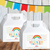 Party Favor Stickers: Happy Little Rainbow