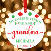 Personalized Christmas Ornament for Grandma from Grandkids - Grandmother Ornament with Grandchildren Names