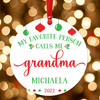 Personalized Christmas Ornament for Grandma from Grandkids - Grandmother Ornament with Grandchildren Names