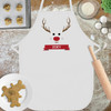 Red-Nosed Reindeer Personalized Toddler Girl Christmas Apron