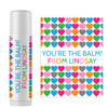 Rainbow Hearts Valentines Day Lip Balm Labels - Personalized Chapstick Stickers for Kids  - Bulk Valentines Day Party Favor Labels - Custom Lip Balm for Kids - Valentines Day Stickers