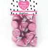 Modern Heart and Polka Dot Valentine's Day Favor Bag Kits - Custom Candy Bags for Valentine's Day Party - Kids Valentines Treat Bag Tops + Clear Cello Favor Bags - Personalized  Girls Valentine Goodie Bags - Happy Valentines Day Heart Bags in Hot Pink, Red, Purple, Teal and Black and White Polka Dots