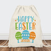 Personalized Easter Gift Bags for Kids - Blue Drawstring Backpack for Boys