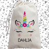 Unicorn Birthday Party Supplies - Personalized Party Favor Bags for Girls -  Magical Mod Unicorn Gift Bag with Name