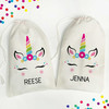 Personalized Unicorn Gift Bags with Names