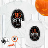 Personalized Halloween Big Sister Shirt + Little Sister Shirt or Bodysuit