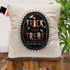 Personalized Trick or Treat Halloween Throw Pillow Cover