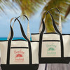 Beaching Not Teaching Custom Teacher Beach Tote Bag - End of Year Teacher Gift - Personalized Teacher Beach Bag 