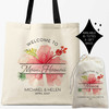 Hibiscus Welcome Tote + Favor Bags