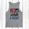 Red White and Brews Men's Tank Top