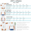 Childrens T-Shirts and Baby Bodysuit Sizes | Joy & Chaos
