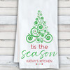 Boho Christmas Tree Kitchen Towel