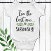 The Last One Pregnancy Reveal Baby Outfit - Custom Baby Announcement Bodysuit - I'm The Last One Funny Baby Announcement Gift