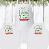 Personalized Cookie Crew Christmas Aprons - Adult Christmas Apron with Name - Toddler Aprons - Custom Kids Aprons 