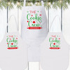 Personalized Cookie Crew Christmas Aprons - Adult Christmas Apron with Name - Toddler Aprons - Custom Kids Aprons