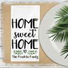 Personalized Home Sweet Home Napkin Set