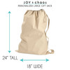Personalized Santa Sacks - Extra Large Canvas Gift Bags | Joy & Chaos