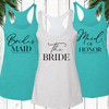 Modern Bridal Party Racerback Tank Top