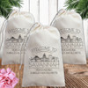 Custom Canvas Favor Bags: Welcome To Modern City Skylines (50+ Cities Available!)