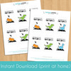 Kids Dinosaur Birthday Printable Favor Tags - Digital File to Print at Home - Instant Download PDF Favor Labels - Printable Party Favor Hang Tags