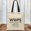 Custom Logo Tote Bags: Natural Canvas Tote Bag with Full Color Print for Your Artwork or Design