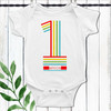 Personalized Let's Celebrate 1st Birthday Boy Bodysuit