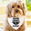 Ring Bearer + Ring Security Dog Bandanas