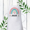 Personalized Mod Rainbow Adult Aprons