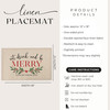 Eat Drink & Be Merry Christmas Placemats